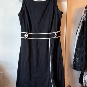 Tommy Hilfiger Black and White Sheath Mini Dress